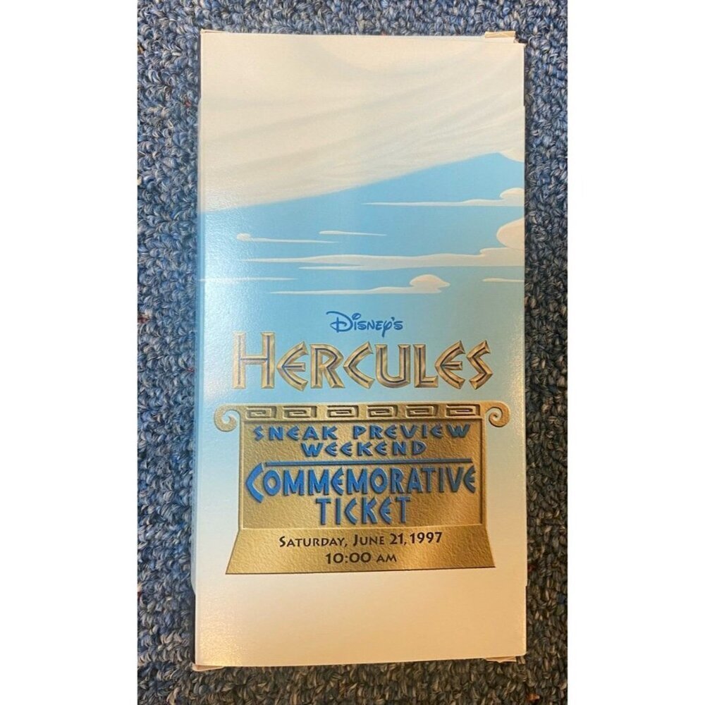 Disney Hercules Commemorative Movie Ticket Pin 1997
